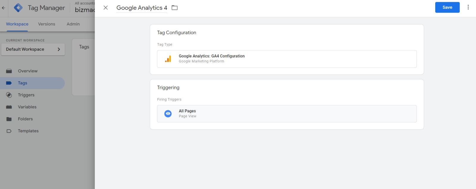 Cài đặt Google Analytics bằng Google Tag Manager