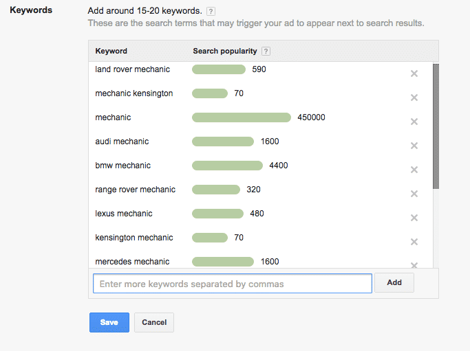 Chạy quảng cáo Google Adwords