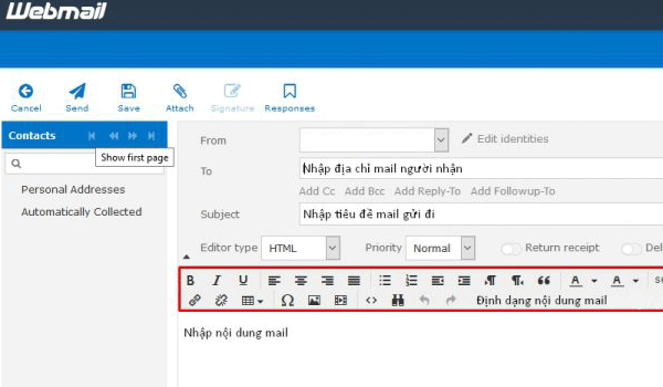 cách sử dụng webmail